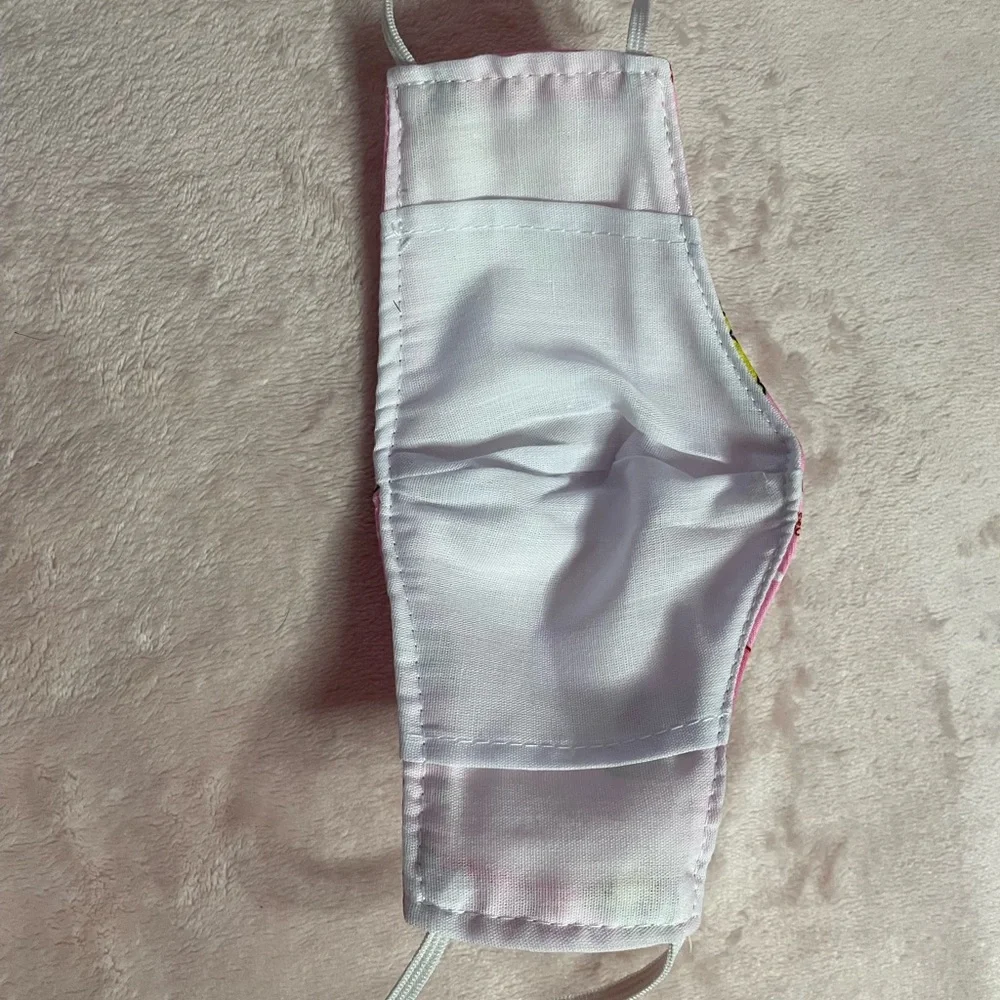 handmade pink winnie the pooh face mask